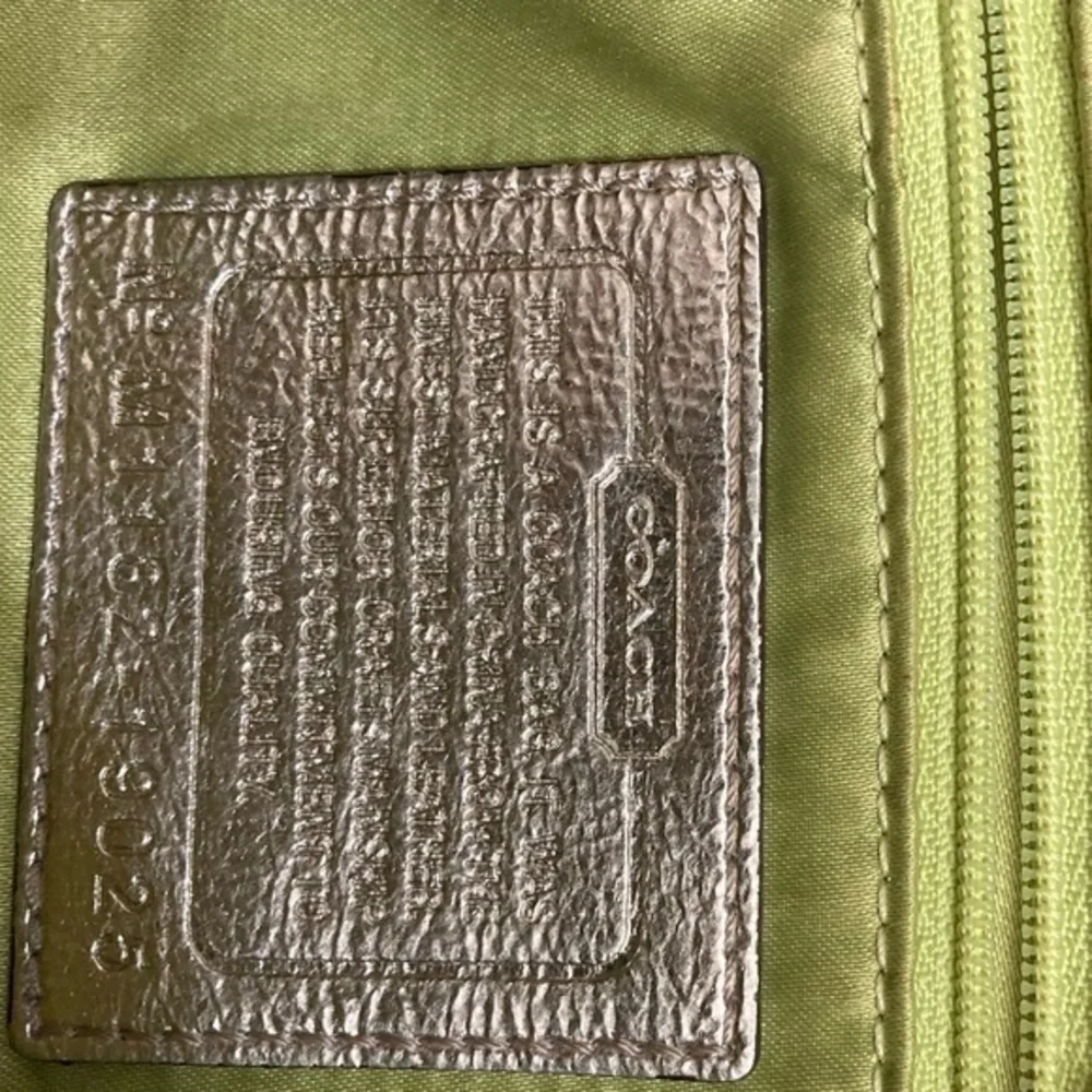 Coach poppy rare legacy striped sequined two way messenger crossbody bag